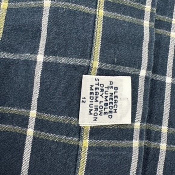 Ralph Lauren Blake XXL‎ Mens Plaid Short Sleeve Button Up Shirt Navy Cotton - Picture 8 of 10